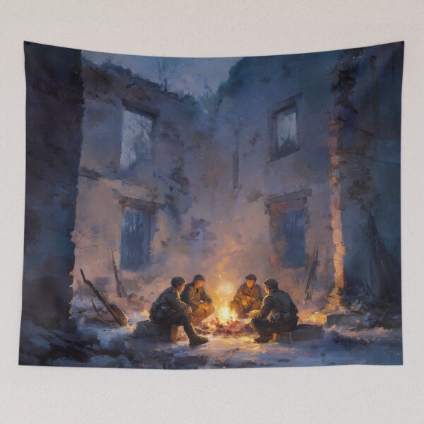 Item preview, Soldiers Resting Before Dawn designed and sold by Rtymer.