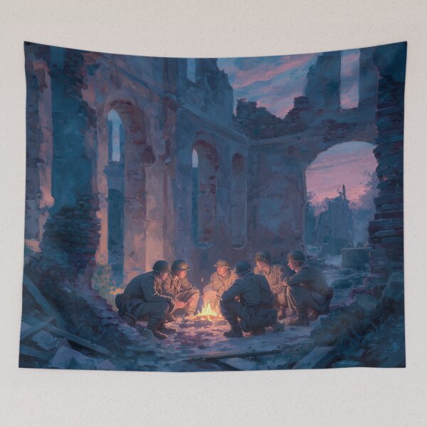 Item preview, Soldiers Resting Before Dawn designed and sold by Rtymer.