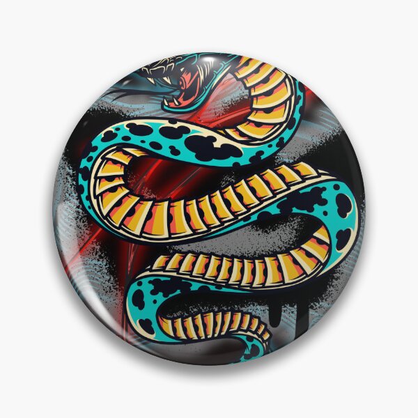 Artikelvorschau, Oldschool-Tattoo-Schlangen-Graffiti-Neon-LED-Design entworfen und verkauft von HIGHSQUARE.