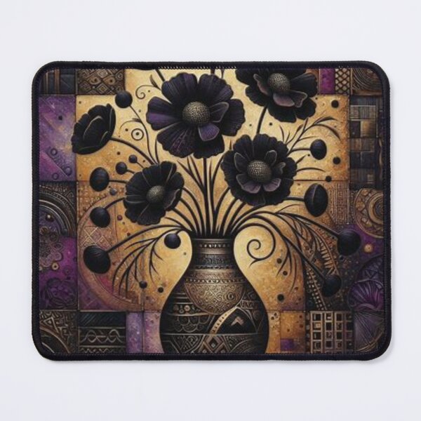 Item preview, Flowers in Purple Gold, Tribal Art Style designed and sold by Shs-Kenya.
