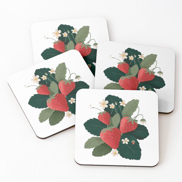 Aperçu de l'œuvre De jolies fraises en fleurs créée et vendue par MendaciousMina.
