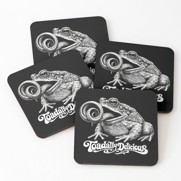 Item preview, Funny ‘Toadally Delicious’ Surreal Cottagecore Frog - Foodie Toad Fun Pun designed and sold by RustedToad.