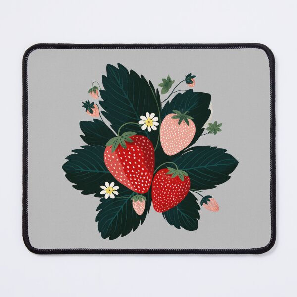 Artikelvorschau, Niedliche Erdbeeren mit Blüten entworfen und verkauft von MendaciousMina.