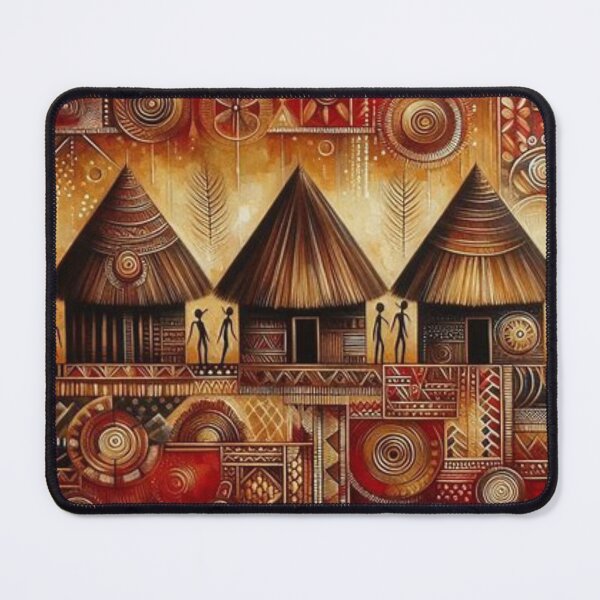 Item preview, Huts, Tribal Art Style designed and sold by Shs-Kenya.