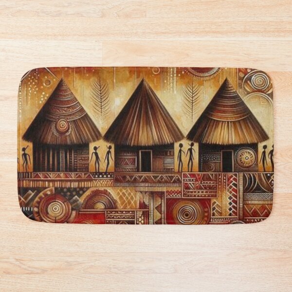 Item preview, Huts, Tribal Art Style  designed and sold by Shs-Kenya.