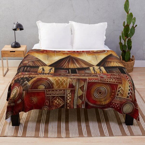 Item preview, Huts, Tribal Art Style  designed and sold by Shs-Kenya.
