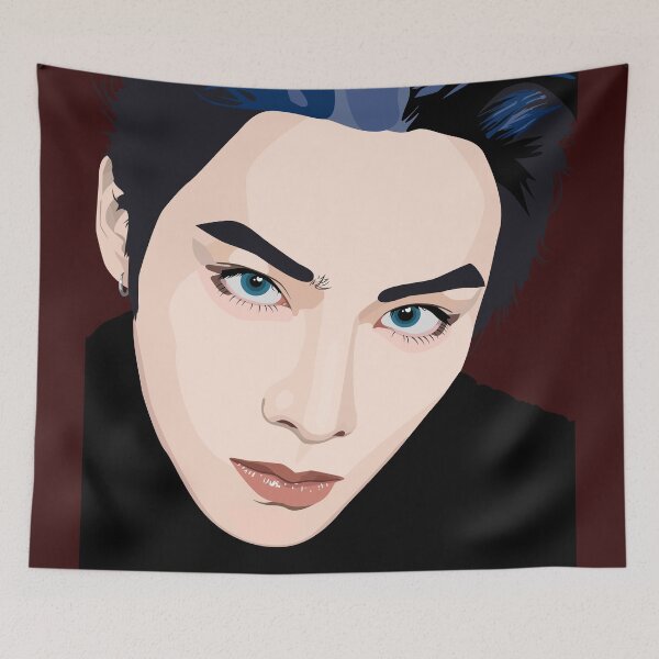 Item preview, Xiaojun WayV in a stunning vector Digital Art portrait designed and sold by Aome22.