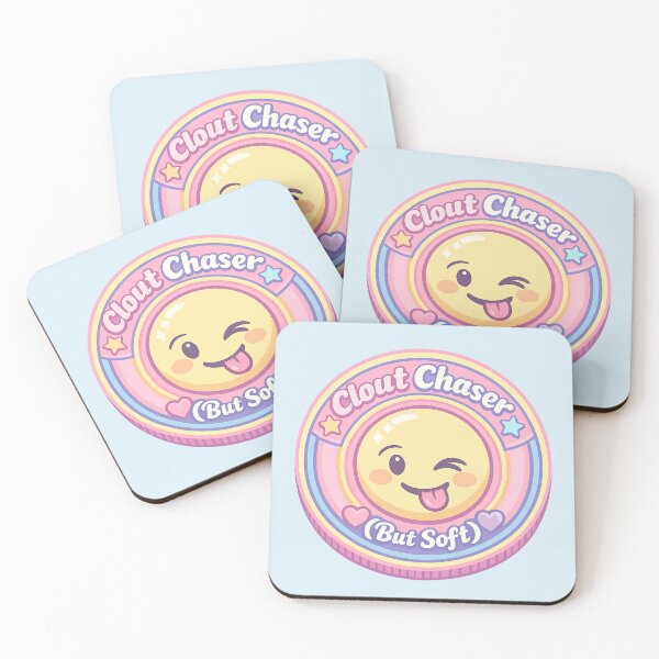 Item preview, Clout Chaser But Soft | Pastel Meme Coin Wink Emoji Cute Internet Humor designed and sold by PopCulturePixel.
