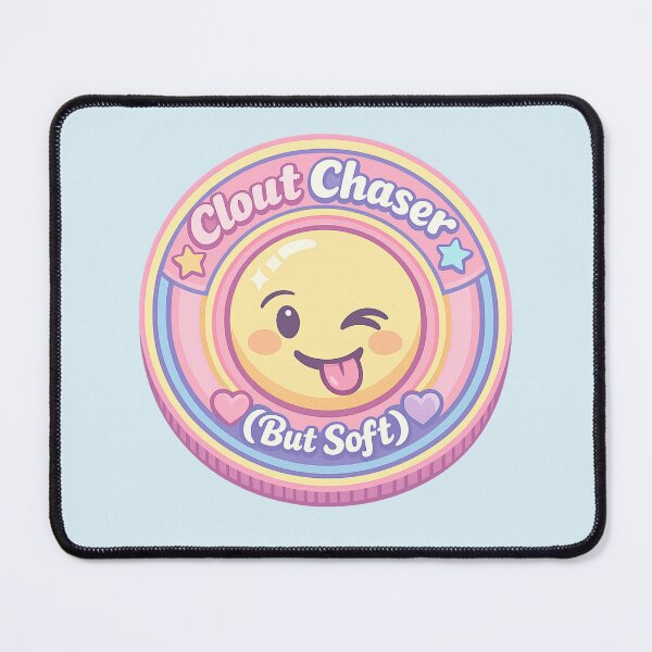 Item preview, Clout Chaser But Soft | Pastel Meme Coin Wink Emoji Cute Internet Humor designed and sold by PopCulturePixel.