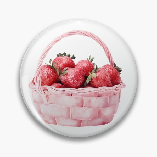 Item preview,  Cute basket of strawberries designed and sold by MendaciousMina.