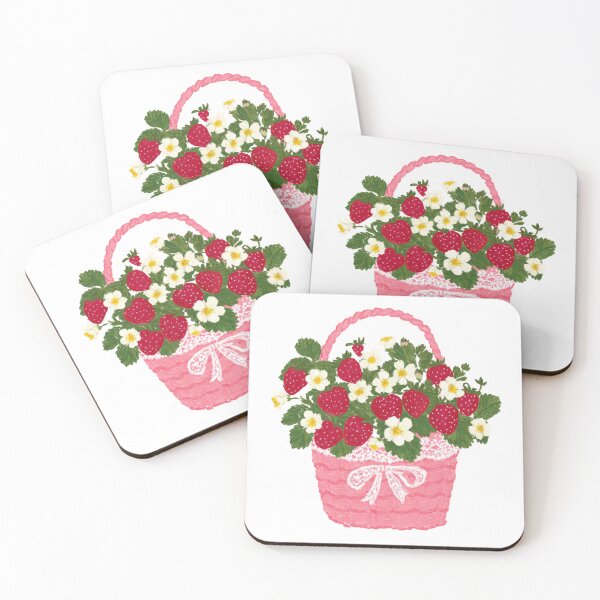 Item preview,  Cute basket of strawberries designed and sold by MendaciousMina.
