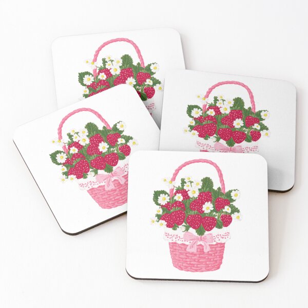 Item preview,  Cute basket of strawberries designed and sold by MendaciousMina.