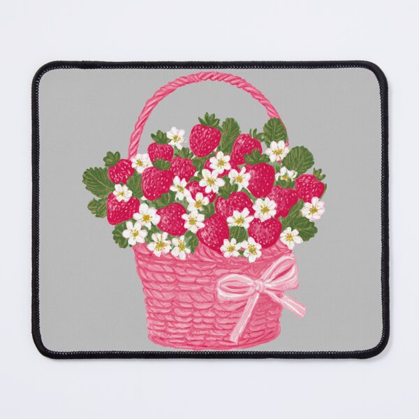 Item preview, Cute basket of strawberries designed and sold by MendaciousMina.