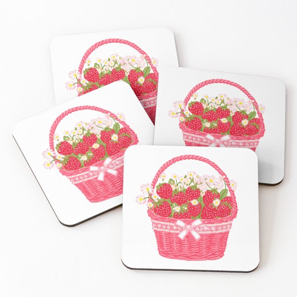 Item preview,  Cute basket of strawberries designed and sold by MendaciousMina.