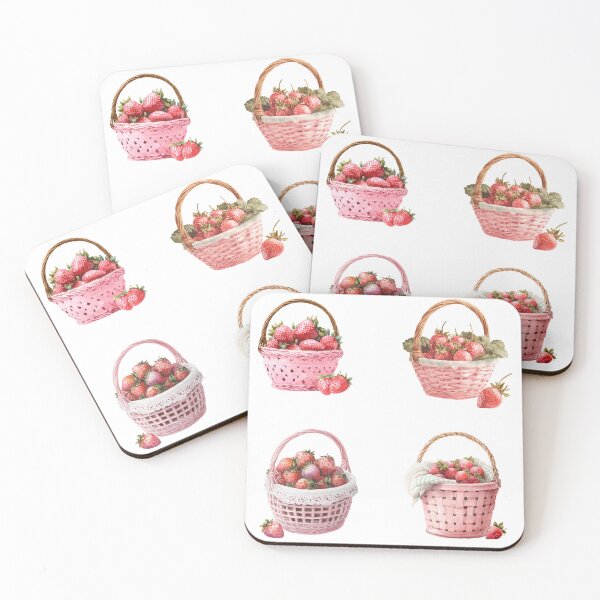 Item preview, Mini baskets of strawberries sticker pack designed and sold by MendaciousMina.