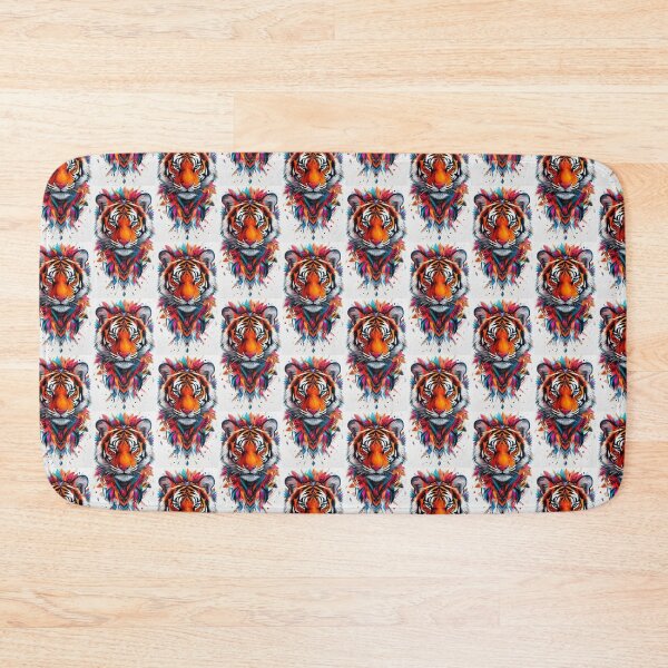 Item preview, Beatiful flowered Tiger head designed and sold by Joshuasanga76a.