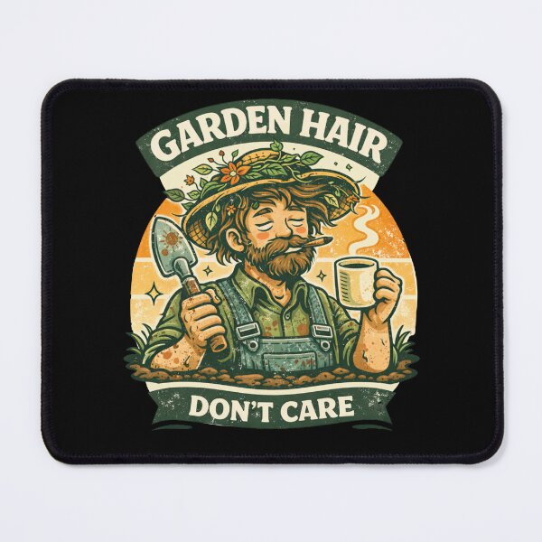 Item preview, Garden Hair Don't Care - Funny Retro Gardener for Men designed and sold by VeroChaos.