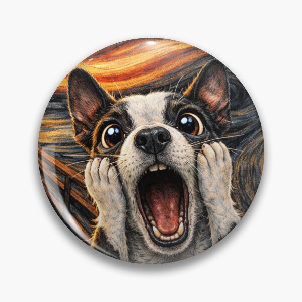 Item preview, Boston Terrier Panic - The Scream designed and sold by Blackberry Hill Design Co..
