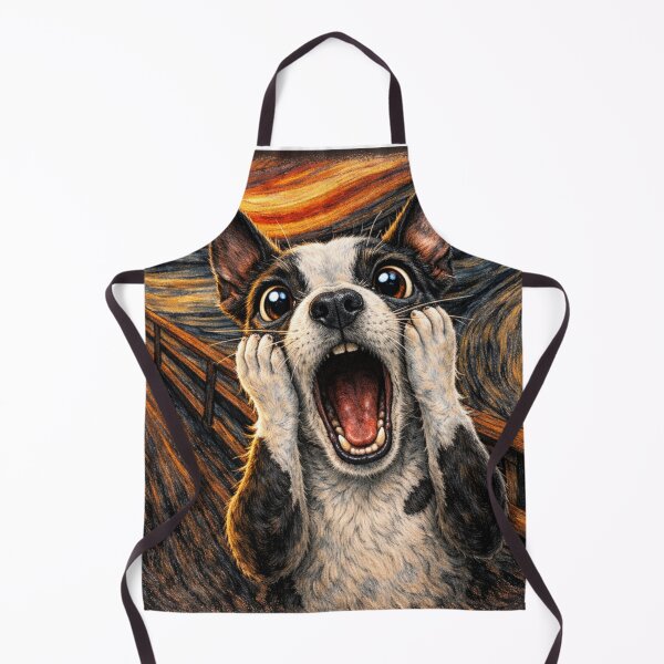 Item preview, Boston Terrier Panic - The Scream designed and sold by Blackberry Hill Design Co..