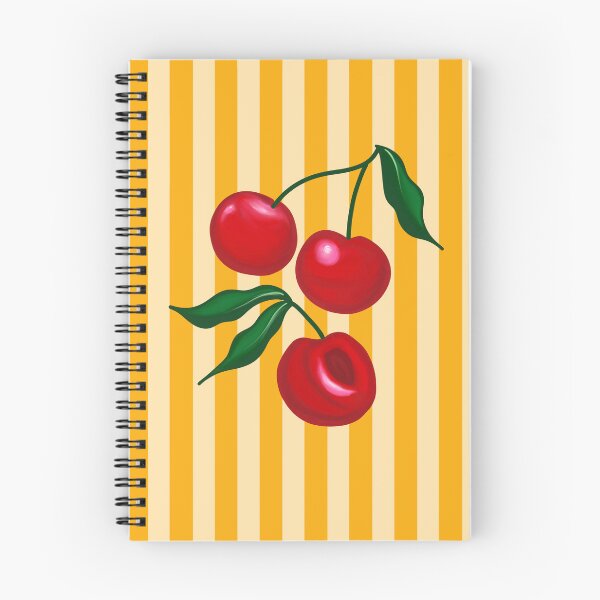 Item preview, Retro cherry pattern yellow aesthetic designed and sold by joleyjl.