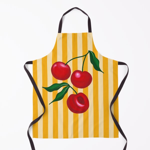 Item preview, Retro cherry pattern yellow aesthetic designed and sold by joleyjl.