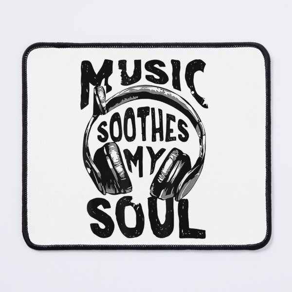 Item preview, Music Soothes My Soul Vintage Headphones Retro Musician Gift Hobby designed and sold by Ali-printshop.