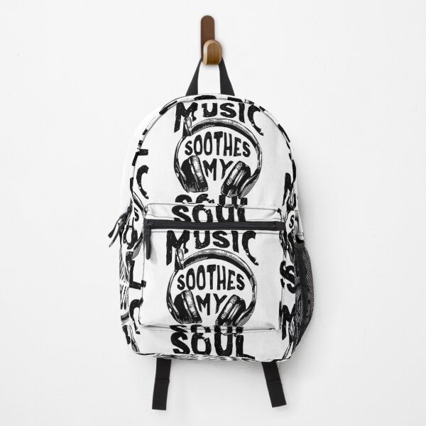 Item preview, Music Soothes My Soul Vintage Headphones Retro Musician Gift Hobby designed and sold by Ali-printshop.