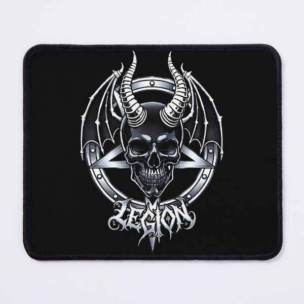 Item preview, Devil Skull Pentagram Legion Occult Wings Art designed and sold by DeimosArtIntl.