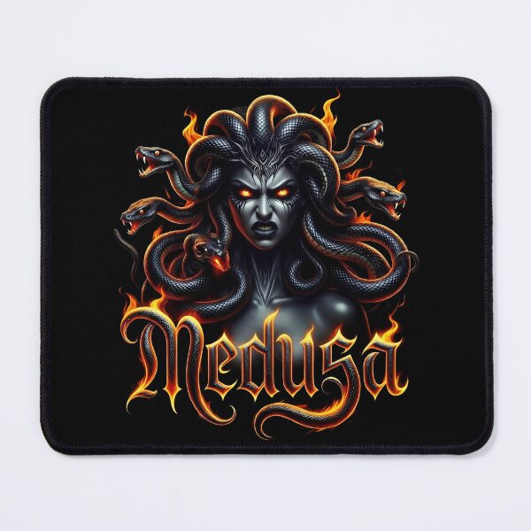 Item preview, Medusa Gorgon Snake Hair Mythology Fire Art designed and sold by DeimosArtIntl.