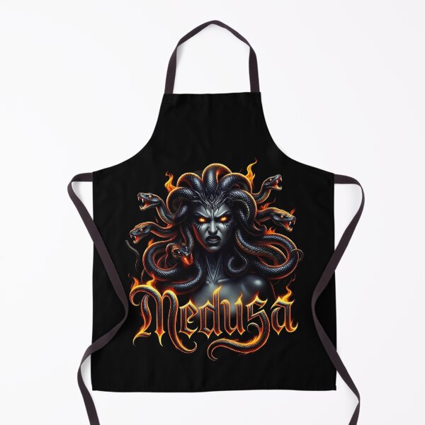 Item preview, Medusa Gorgon Snake Hair Mythology Fire Art designed and sold by DeimosArtIntl.