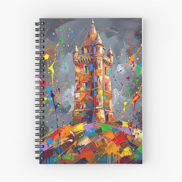 Item preview, Scrabo Tower Abstract Colourful Northern Ireland Art Print designed and sold by Printpix.