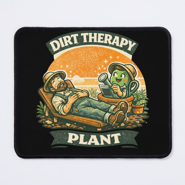Item preview, Dirt Therapy - Funny Retro Gardening Humor for Men designed and sold by VeroChaos.