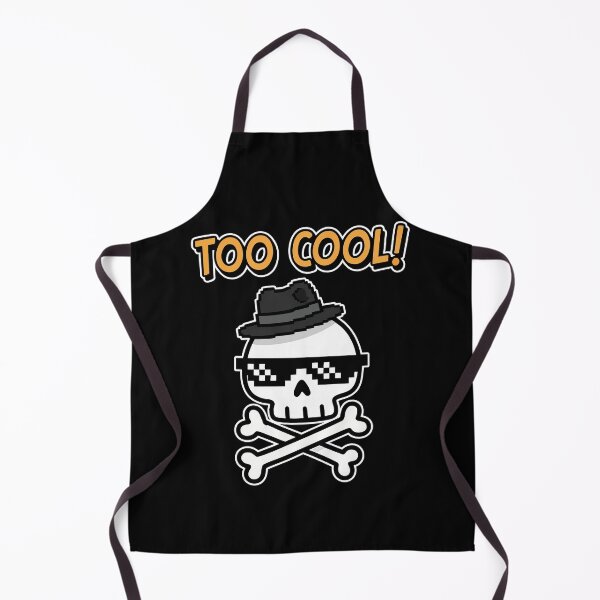 Item preview, Too Cool! Fedora Skull Pixel Sunglasses Cartoon designed and sold by Taridesign.