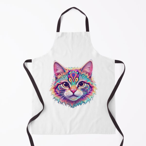 Item preview, Colorful Mandala Cat – Psychedelic Sacred Geometry Cat Art designed and sold by Silaris Designs.