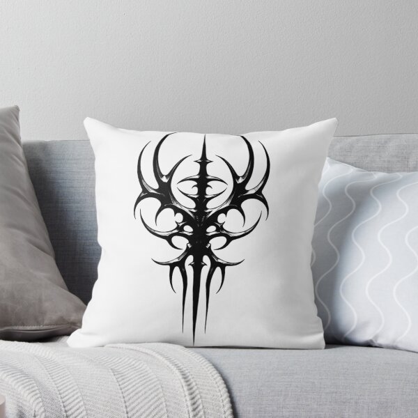 Item preview, Dark Thorned Gothic Emblem - Blackwork Symmetrical Tattoo Design designed and sold by Velvet Vulcan Art.