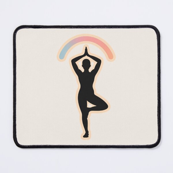 Item preview, Soft Strength Yoga Tree Pose – Minimalist Pastel Silhouette designed and sold by TrendMorphic.