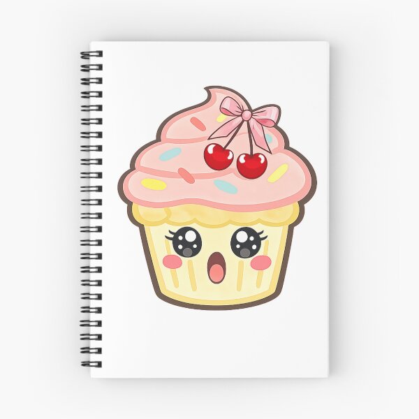 Item preview, Kawaii Cherry Cupcake Girl ? Cute Pastel Dessert Character Sticker designed and sold by Bubby Sweets Creations.
