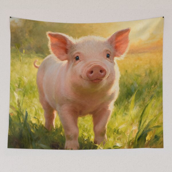 Item preview, Cute Piglet On The Farm designed and sold by Glimmersmith.