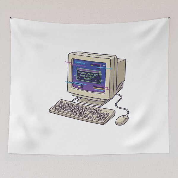 Item preview, Retro Computer Error designed and sold by tigrootiger.