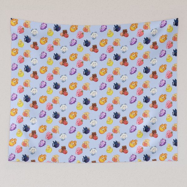 Item preview, Cute Fruit Animals Pattern designed and sold by mororu.