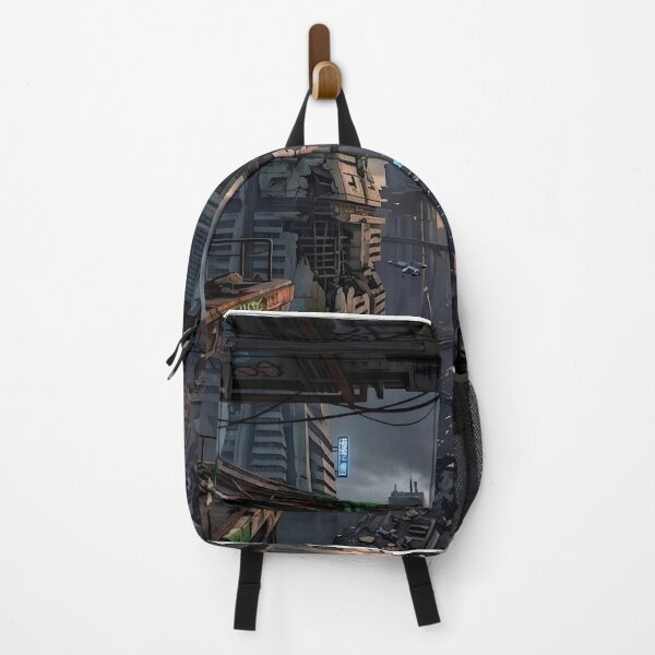Item preview, Cyberpunk Dystopian City Abandoned Futuristic Skyline Graffiti Urban Art designed and sold by Meteor Destroyer.