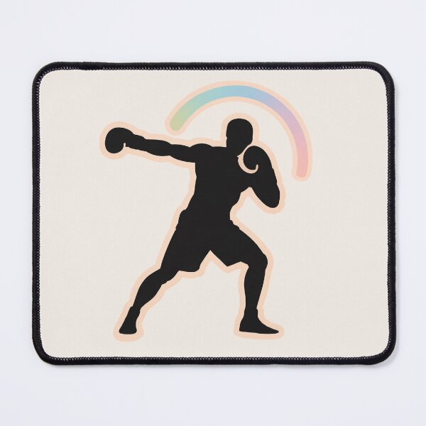 Item preview, Boxing Punch Silhouette Minimal Fitness Sticker designed and sold by TrendMorphic.