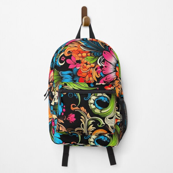 Item preview, Multi color Floral Artwork with Tattoo Style designed and sold by Piagor.