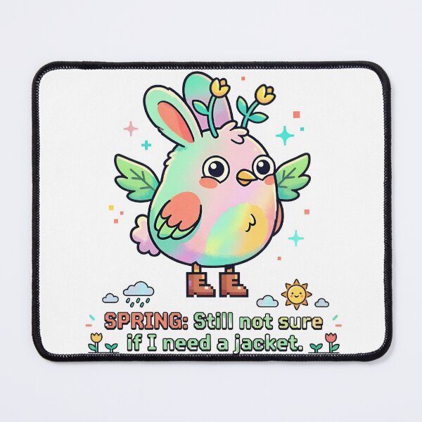 Item preview, A colorful cartoon bird wearing bunny ears on transparent background designed and sold by Creative88Art.