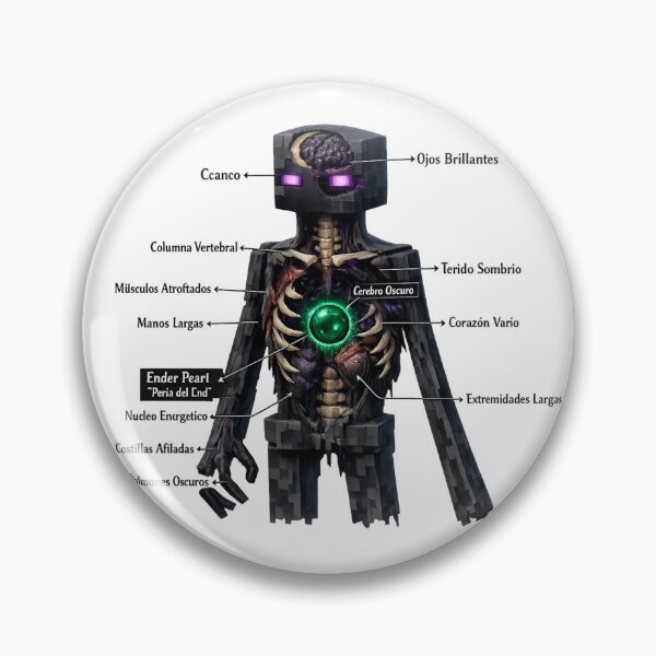 Item preview, Enderman Anatomy – Dark Energy Core with Ender Pearl designed and sold by Ana Gómez.