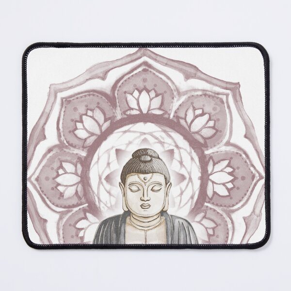 Item preview, Buddha Padma Watercolor - Fawn Earth Rust - Wine Halo designed and sold by Irene Estelle.