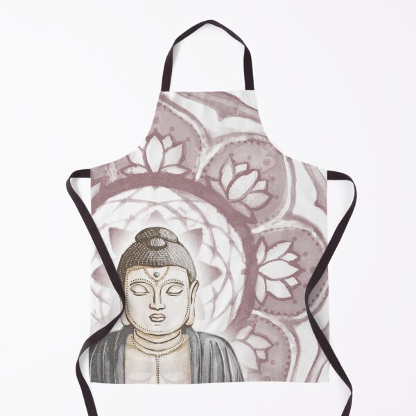 Item preview, Buddha Padma Watercolor - Fawn Earth Rust - Wine Halo designed and sold by Irene Estelle.