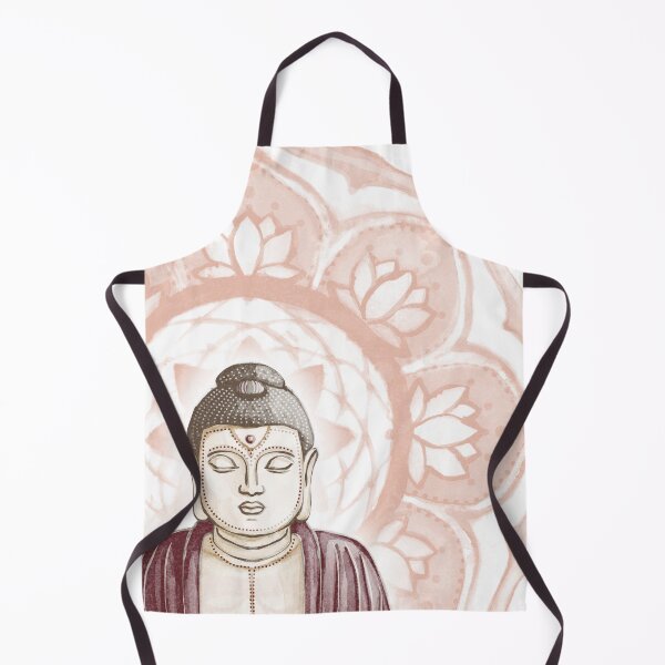 Item preview, Buddha Padma Watercolor - Fawn Earth Wine - Coral Halo designed and sold by Irene Estelle.