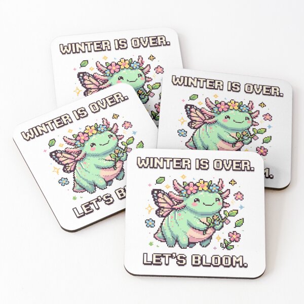 Item preview, A cute cartoon axolotl with flowers on transparent background designed and sold by Creative88Art.
