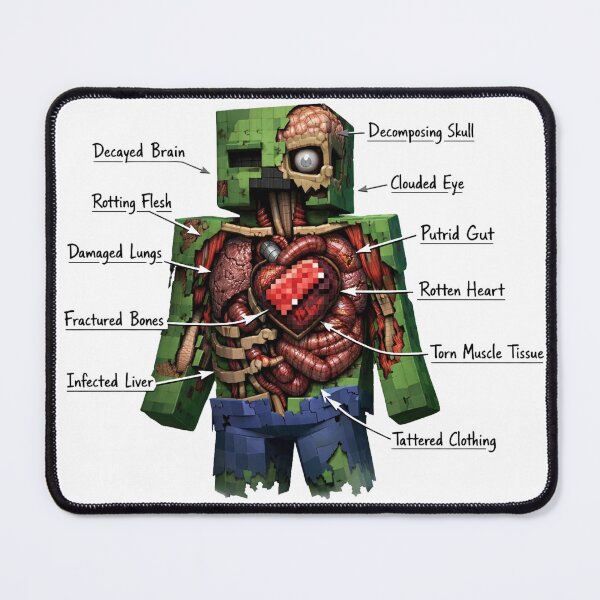 Item preview, Zombie Anatomy – Rotten Core with Raw Flesh Heart designed and sold by Ana Gómez.